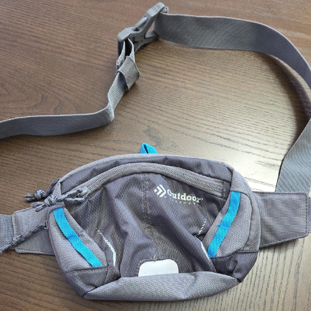 Outdoor Products Gray And Blue Bum Bag Fanny Pack